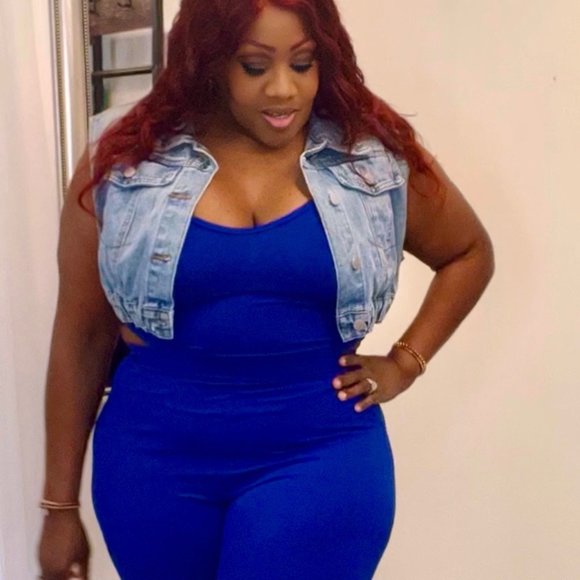 Blue Two Piece Set - Picture 2 of 3